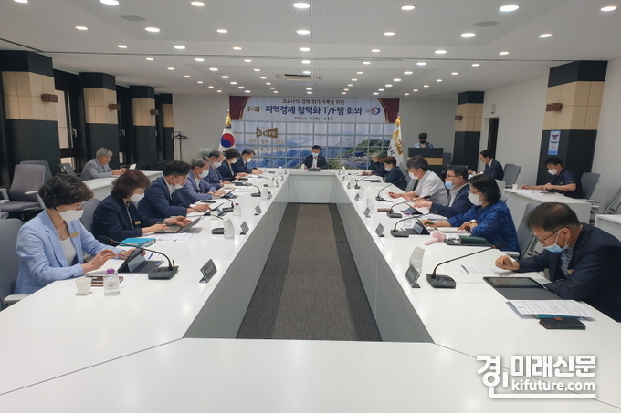 김포시 경제활력화 T/F팀 회의 모습<사진=김포시>