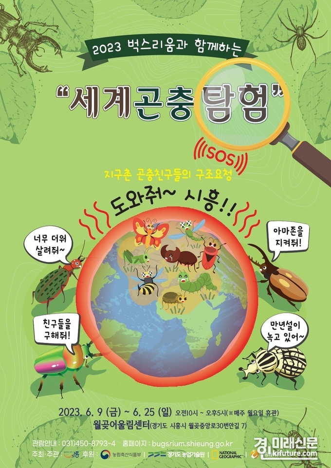 '세계곤충탐험' 전시 홍보물. <사진=시흥시>