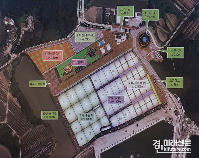 동주염전 체험장 조감도. <사진=민경호 기자>