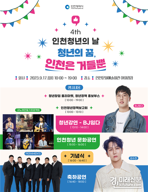 ‘제4회 인천 청년의 날’ 홍보물. <사진=인천시>