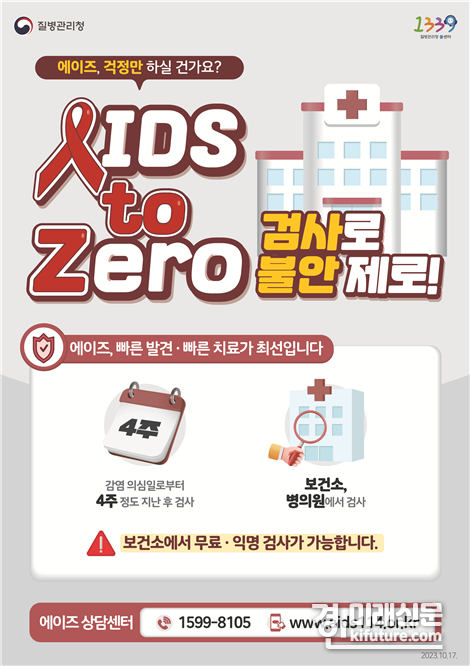 에이즈 예방 홍보물. <사진=인천시>