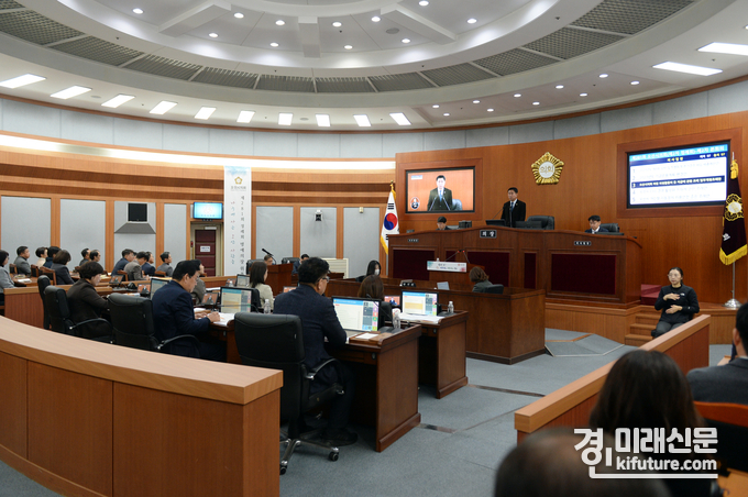 오산시의회 제281회 제2차 본희의 모습. <사진=오산시의회>