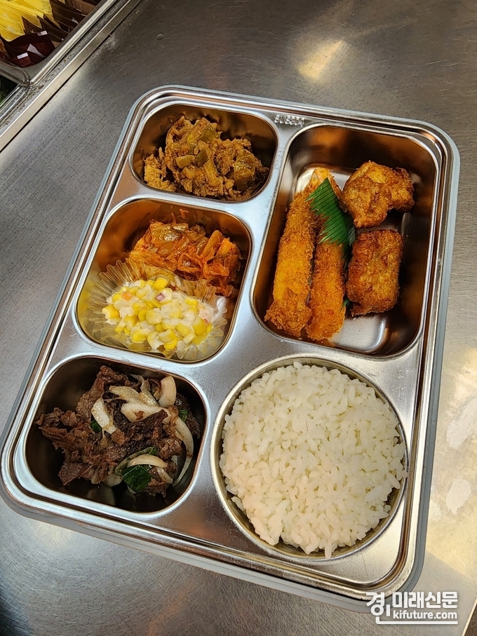 다회용기에 담긴 도시락 모습. <사진=수원시>