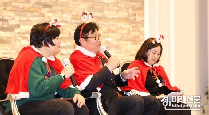 도성훈 인천광역시교육감이 제2기 시민소통참여단 활동공유회에서 발언을 하고 있다. <사진=인천시교육청>