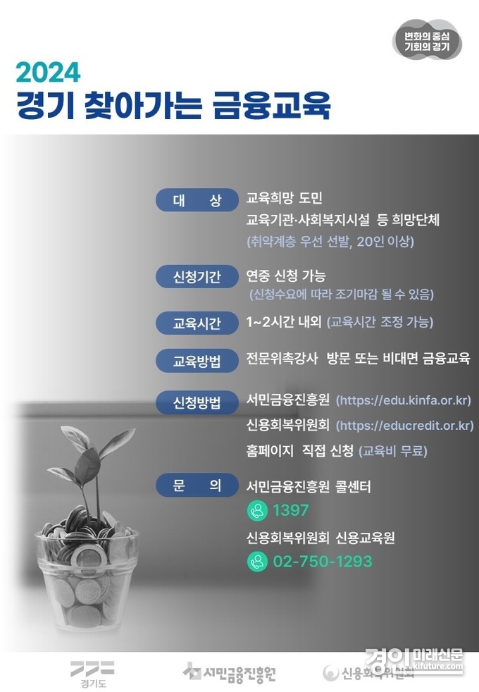 경기도 찾아가는 금융교육 홍보물. <사진=경기도>