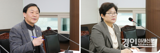 안산시의회 박태순(왼쪽)·이혜경 의원. <사진=안산시의회>