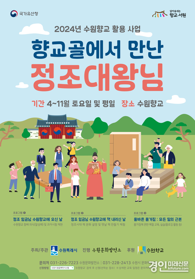 ‘향교골에서 만난 정조대왕님’ 홍보물. <사진=수원시>