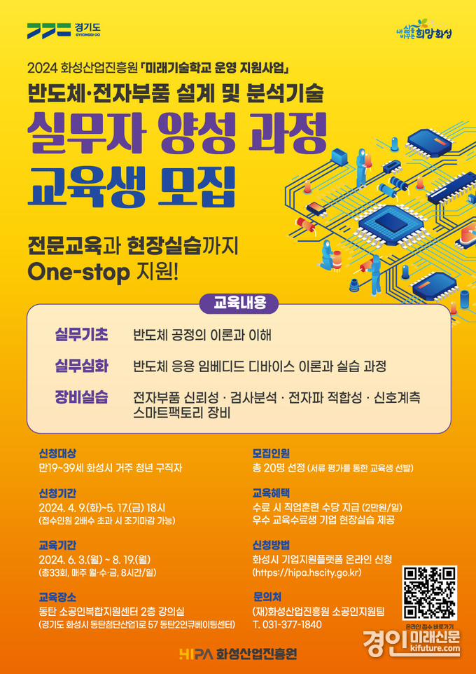 2024 미래기술학교 운영 지원사업 홍보물. <사진=화성산업진흥원>
