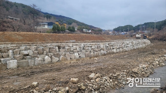 경기도 지방하천 정비사업 현장 모습. <사진=경기도>