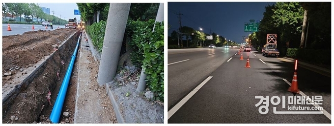 상수도관 교체공사 현장. <사진=인천시> 