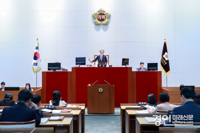 성남시의회가 제293회 제1차 정례회를 열고 있다. <사진=성남시의회>