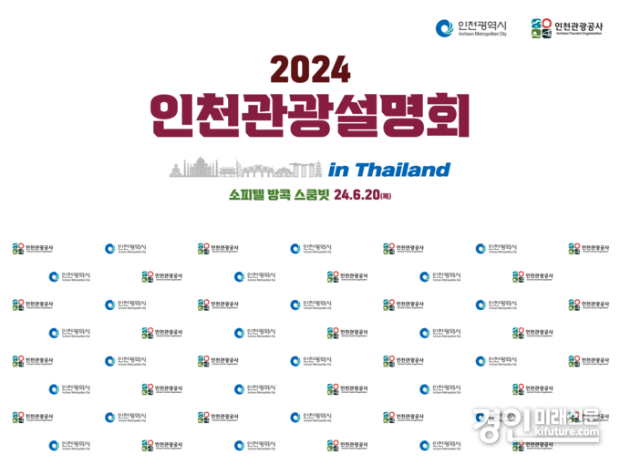 2024년 태국 인천관광 설명회 백드롭. <사진=인천시>