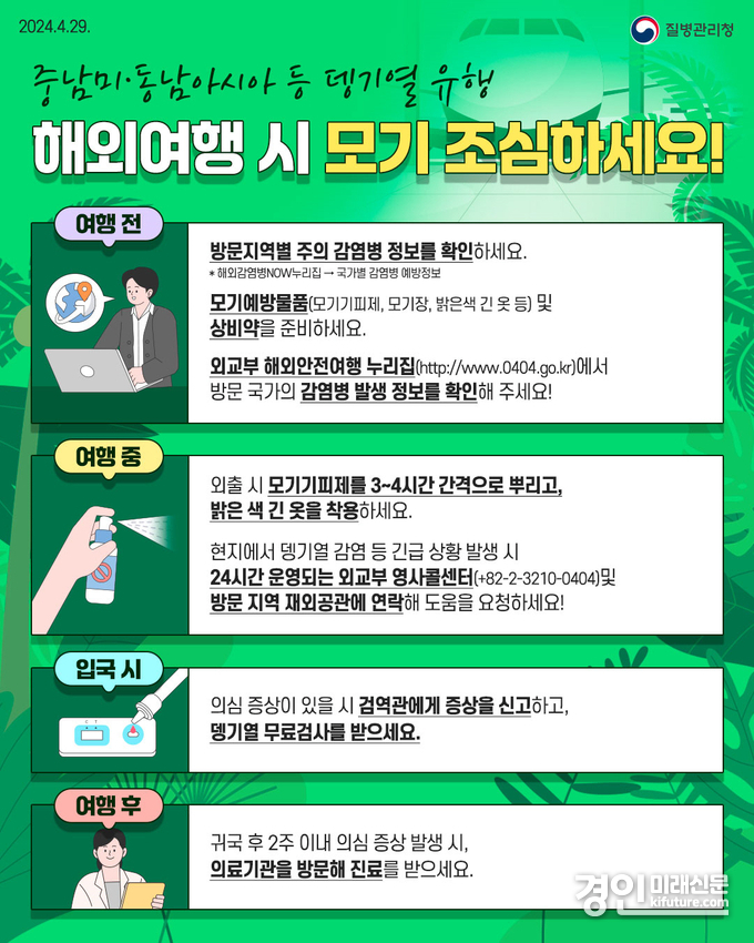 뎅기열 감염 주의 안내문. <사진=고양시>