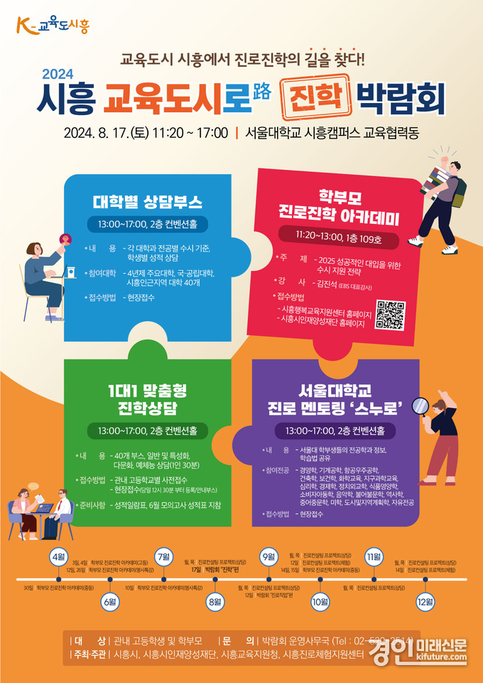 2024 시흥 교육도시로 진학 박람회 홍보물. <사진=시흥시>