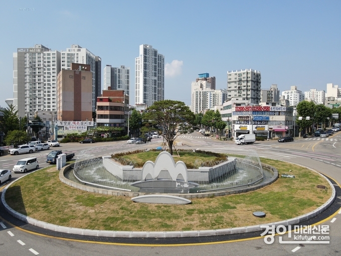 인천 미추홀구 숭의로터리 분수대 전경. <사진=미추홀구>