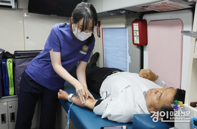인천 남동구가 ‘31일 간의 사랑나눔 헌혈릴레이’ 동참을 하고 있다. <사진=남동구>