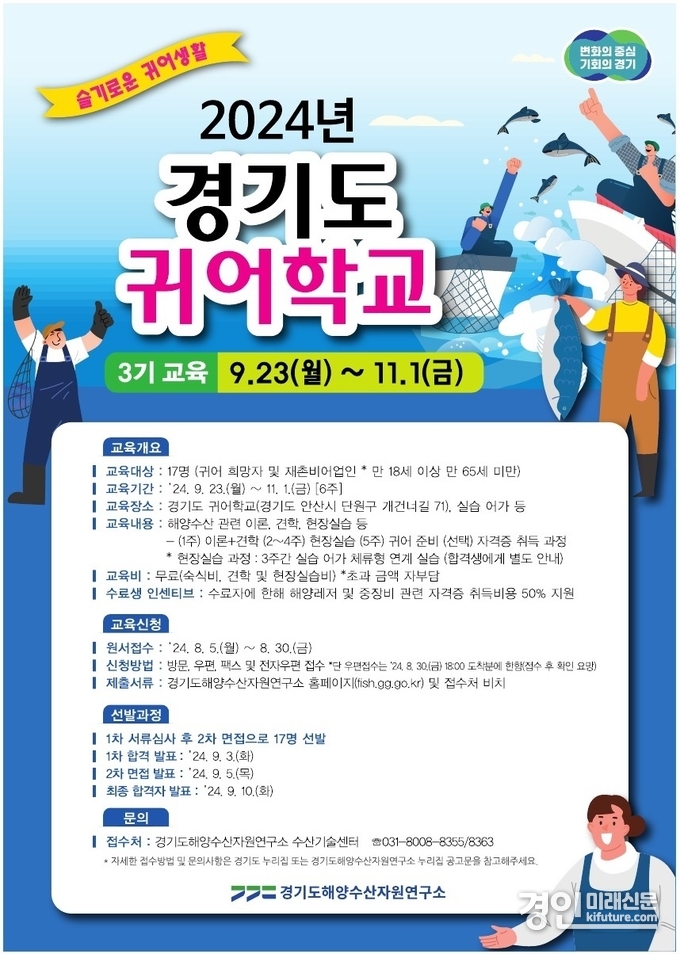 경기도 귀어학교 홍보물. <사진=경기도>
