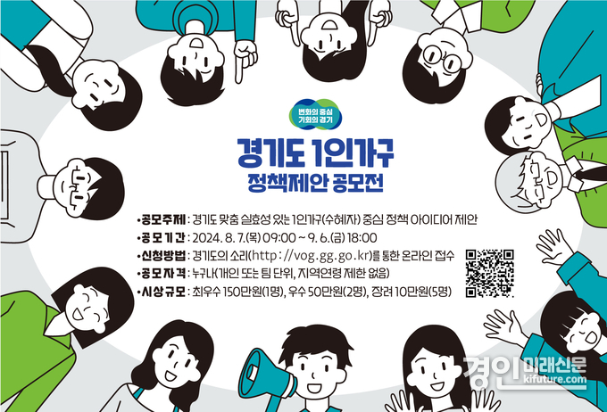 경기도 1인가구 정책제안 공모전 홍보물. <사진=경기도>