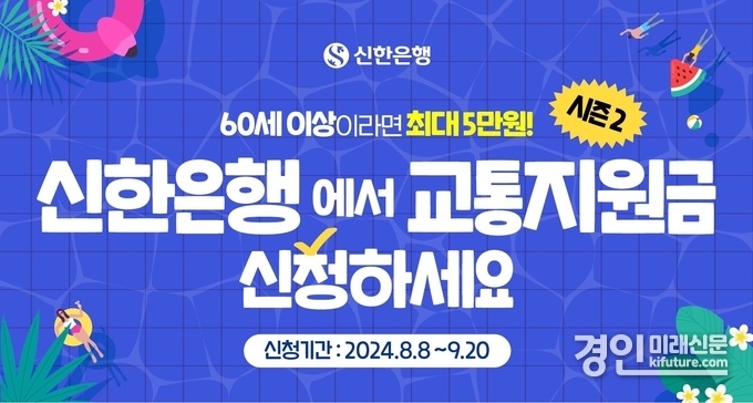 신한은행, 교통지원금시즌2 홍보물. <사진=신한은행>