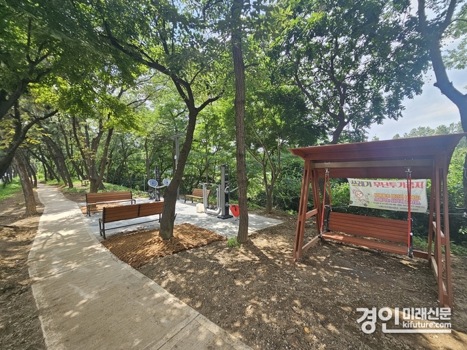 인천 남동구, 승기천변 연결녹지 조성 모습. <사진=남동구>