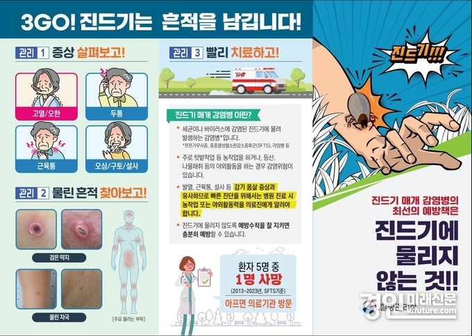 진드기 매개 감염병 예방수칙 안내문. <사진=시흥시>