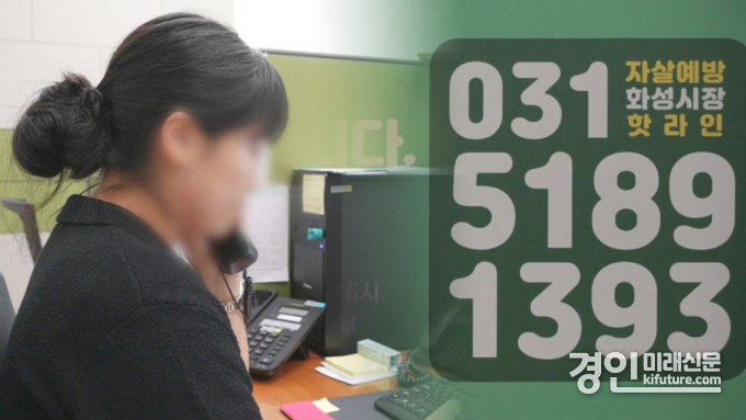 자살예방핫라인 홍보물. <사진=화성시>