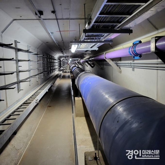 공동구 내 상수도관 모습. <사진=인천시>