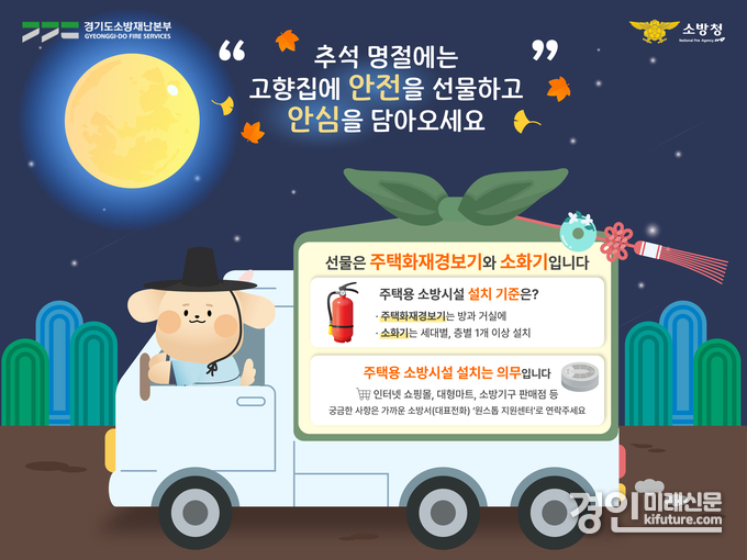 주택용 소방시설 선물 홍보물. <사진=안성소방서>