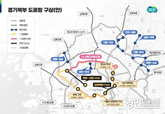 경기북부 도로망 구상(안). <사진=경기도>