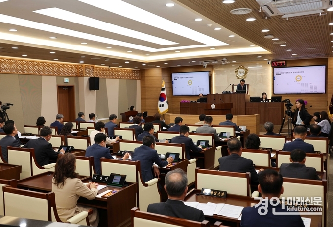 평택시의회가 제252회 임시회 제2차 본회의를 진행하고 있다. <사진=평택시의회>
