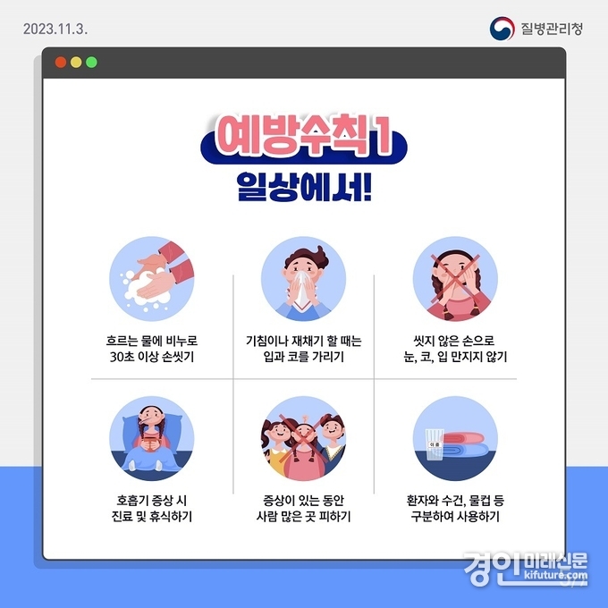 마이코플라스마 폐렴균 감염증 예방수칙. <사진=부천시> 