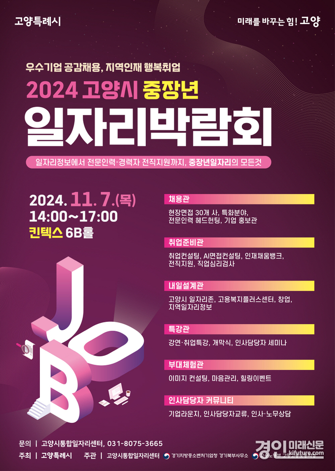 2024 고양시 중장년 일자리박람회 홍보물. <사진-=고양시>