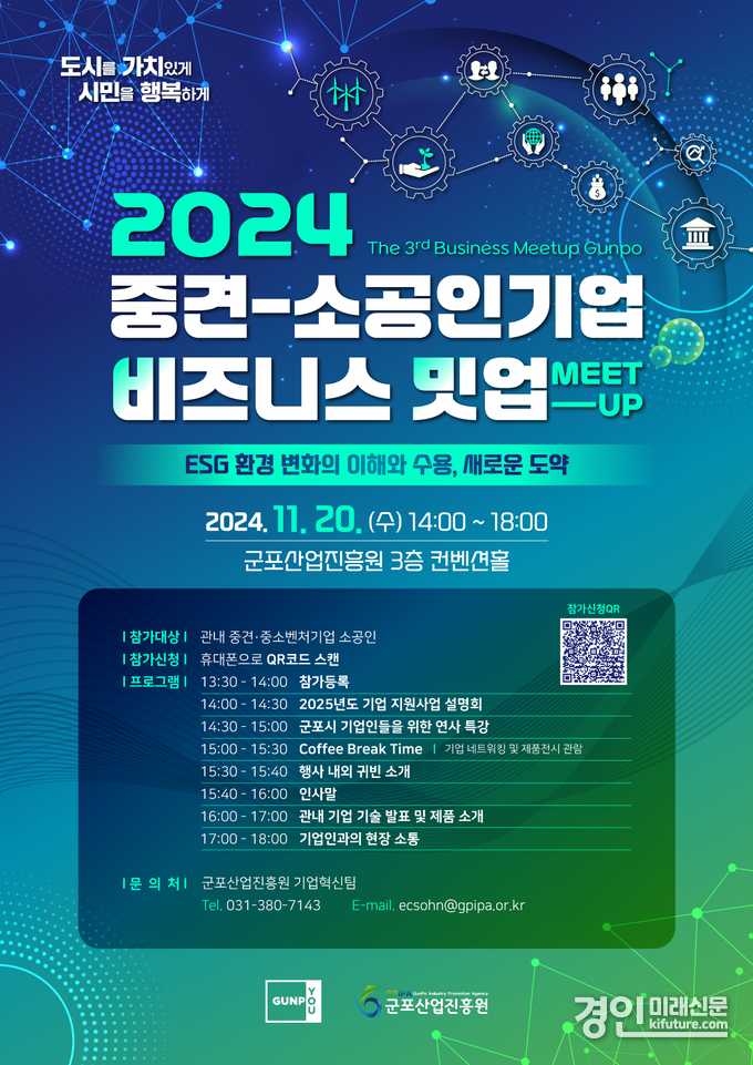 비즈니스 밋업 안내문. <사진=군포시>