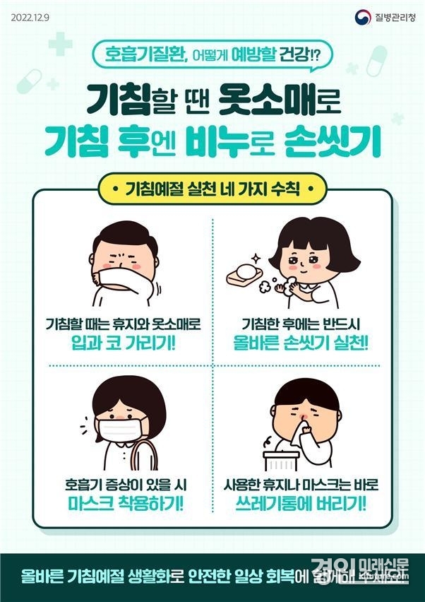 기침예절 안내문. <사진=화성시>