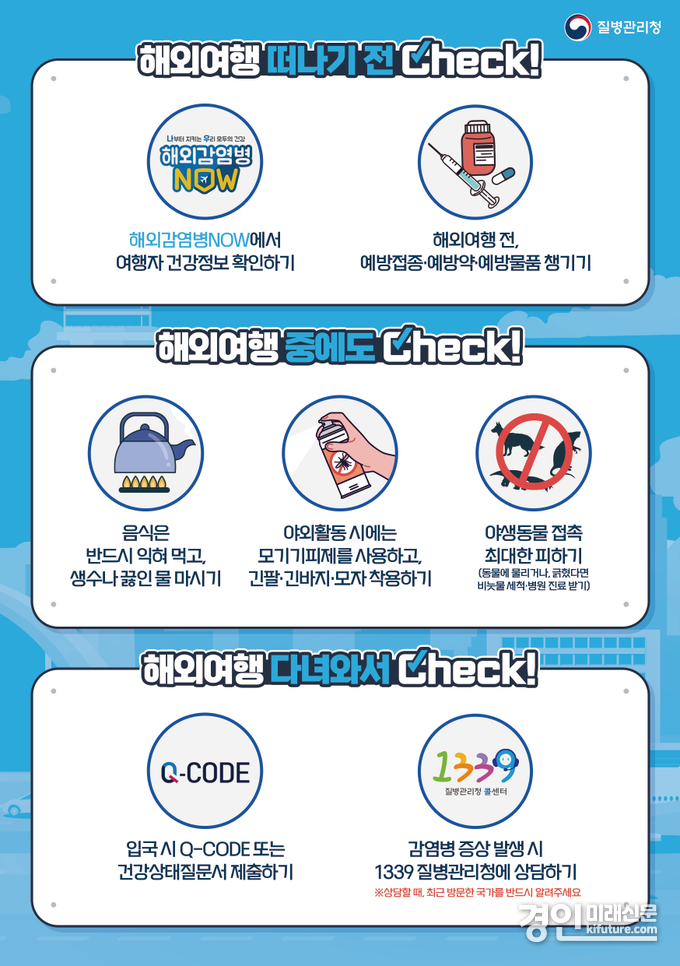 해외 감염병 예방수칙 안내문. <사진=부천시>