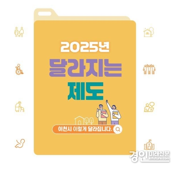 이천시, 2025년 새해 달라지는 제도 홍보물. <사진=이천시>