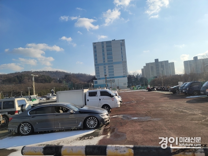 무단방치차량 견인보관소 모습. <사진=부천시>