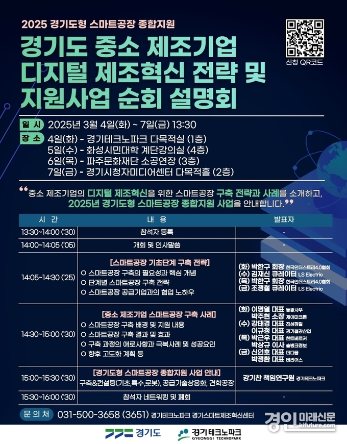 스마트공장 구축 및 컨설팅 지원 사업 참여 기업 모집 안내문. <사진=시흥시>