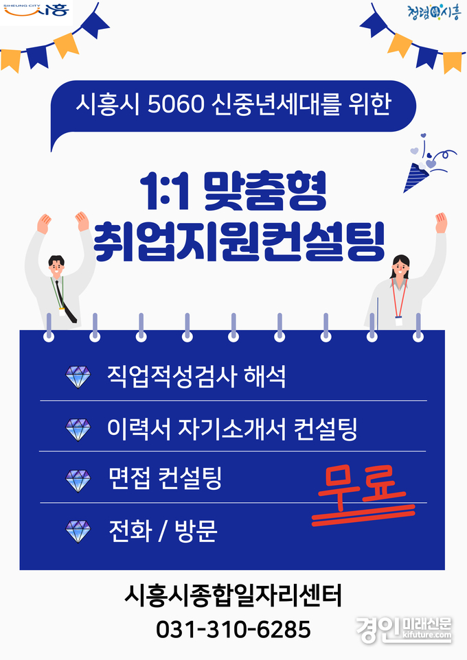 시흥시종합일자리센터 취업지원 컨설팅 홍보물. <사진=시흥시>