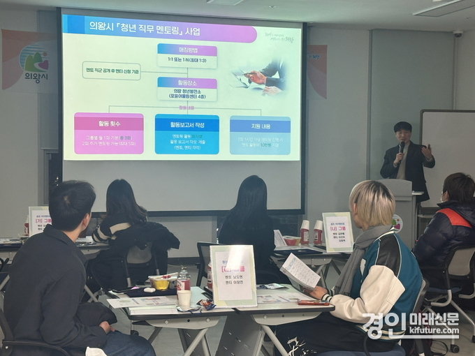 의왕시가 청년 직무멘토링를 진행하고 있다. <사진=의왕시>