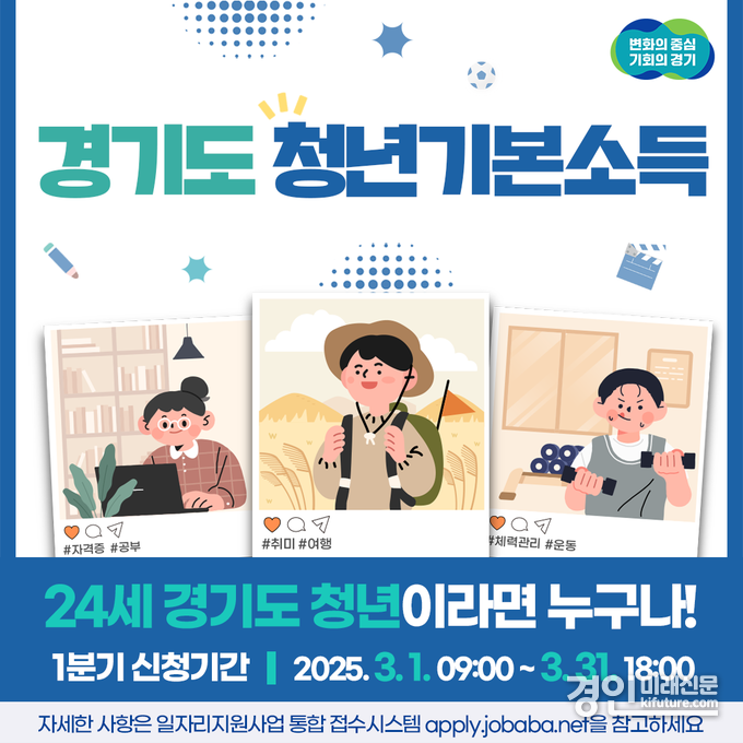 이천시, 경기도 청년기본소득 신청·접수 안내문. <사진=이천시>