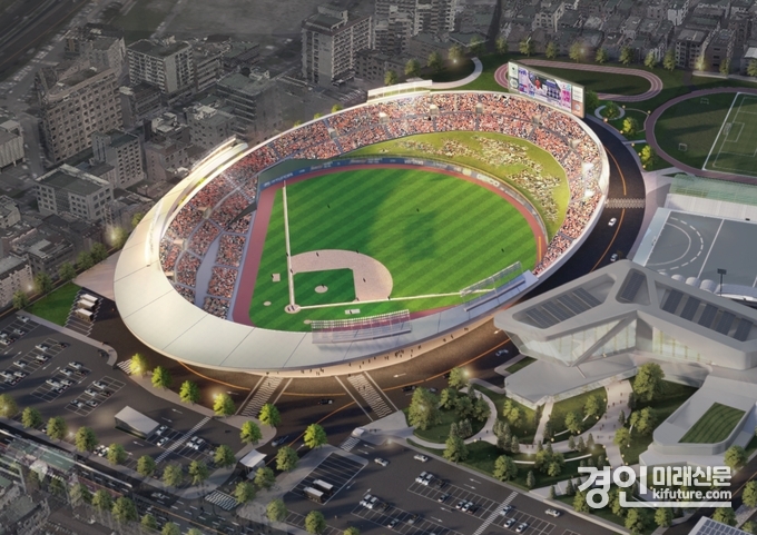 성남시 프로야구장 조감도. <사진=성남시>