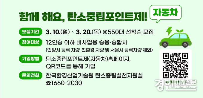 자동차 탄소중립포인트제 홍보물. <사진=안양시>