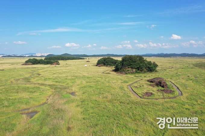 화성국가지질공원, 고정리 공룡알 화석산지 전경. <사진=화성시>