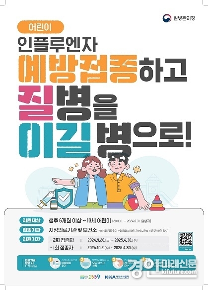 어린이 인플루엔자 예방접종 안내문. <사진=부천시>