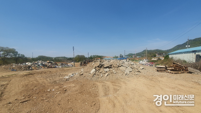 광명학온지구 조성현장 모습. <사진=민경호 기자>