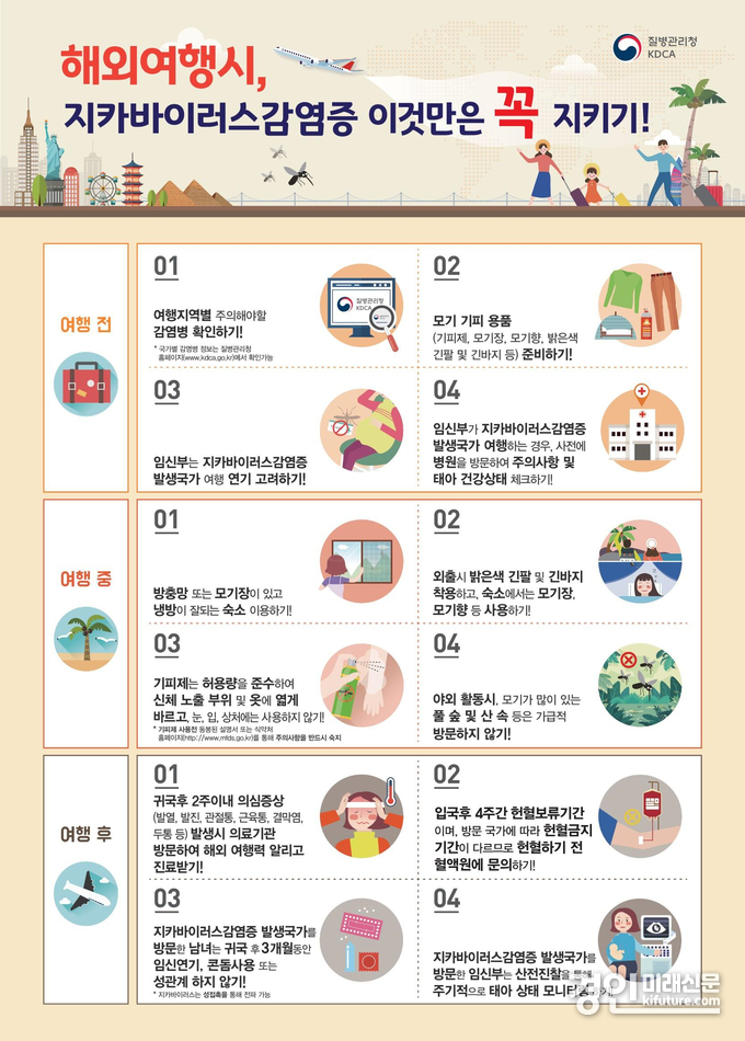 안산시, 국내 지카바이러스 환자 발생에 따른 감염 주의 안내문. <사진=안산시>