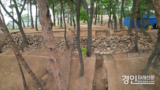 오산 독산성서 정조 내성 확인 조선 후기 축성법 모습. <사진=오산시>