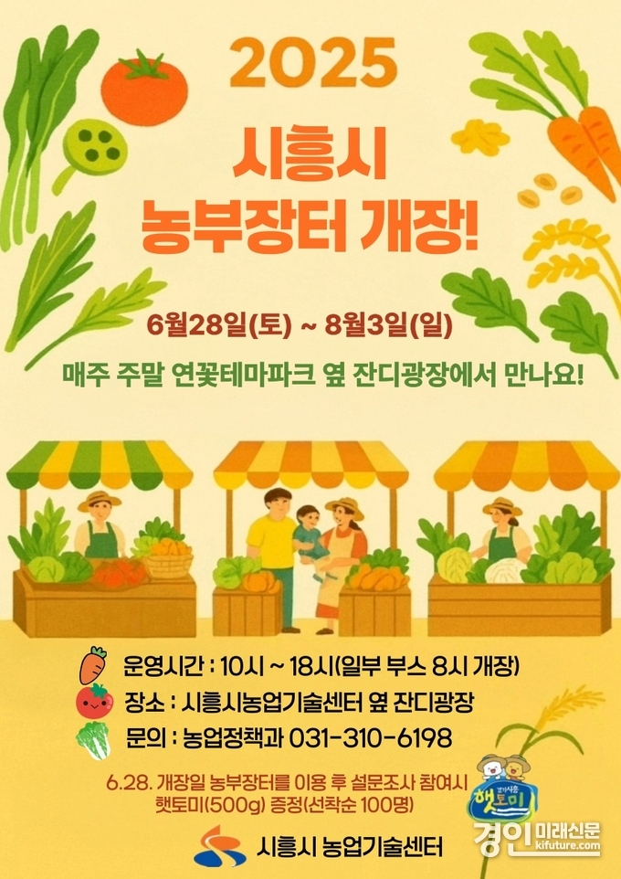 2025 시흥시 농부장터 안내문. <사진=시흥시>