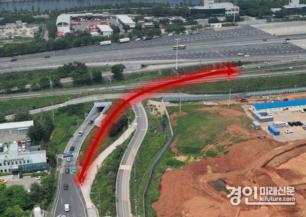청라TG 진출연결로 예정 노선도. <사진=iH>
